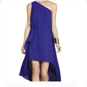 BCBG Asymmetrical Sleeveless One Shoulder Dress